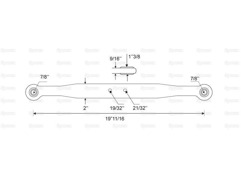 Lower Link Lift Arm - Complete (Cat. 1/1)