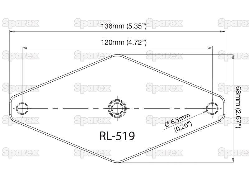 ROKK™ Mini 120mm Diamond Top Plate