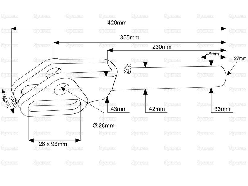 Levelling Fork | for Fiat, Ford New Holland (5162012)