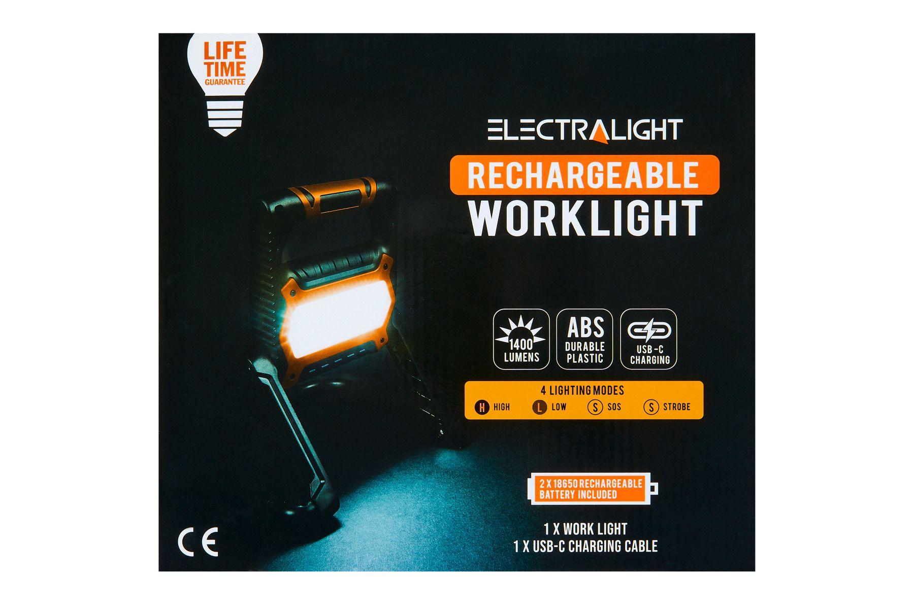 Electralight 1400Lumen Rechargeable Worklight