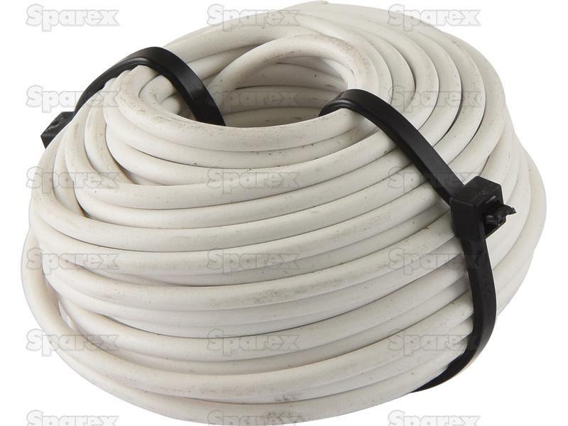 Electrical Cable - 1 Core, 1.5mm°² Cable, White (Length: 10M), ()