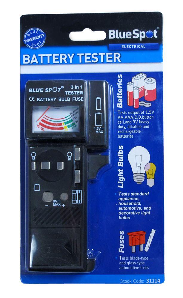 Blue Spot Tools Battery Bulb And Fuse Tester