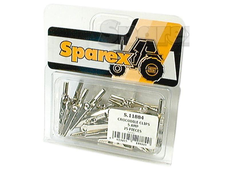 Crocodile Clips 5amp x 25 pcs Agripak