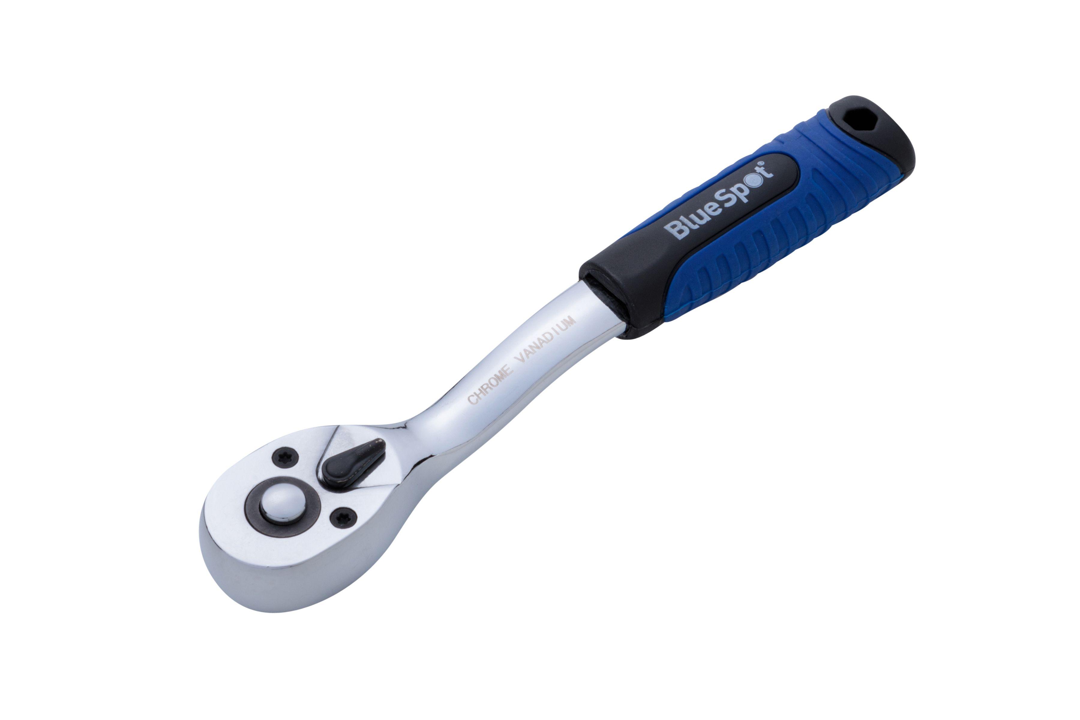 Blue Spot Tools 1/4" Drive Soft Grip Ratchet (72 Teeth)