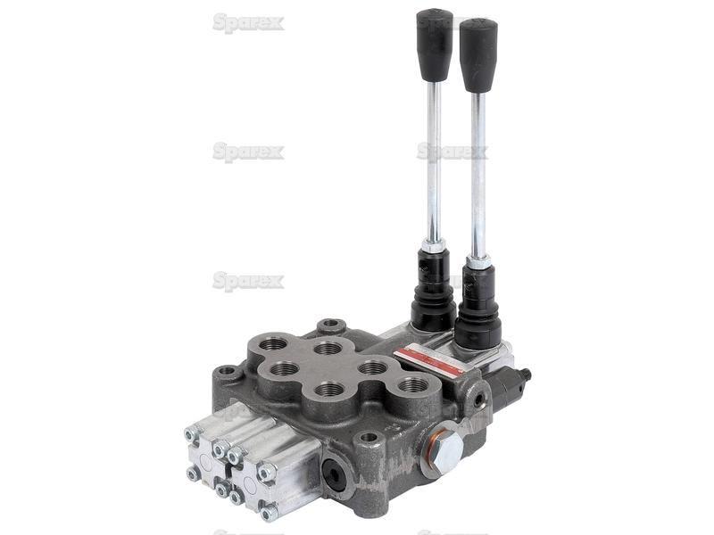 Hydraulic Monoblock Valve3/8''BSP Ports 2 Banks Double/Double acting Spring centered