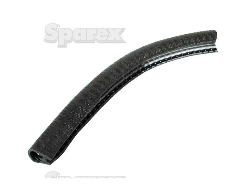 Plastic Edging Strip (Black) . 5mm - 8mm (1m length) .