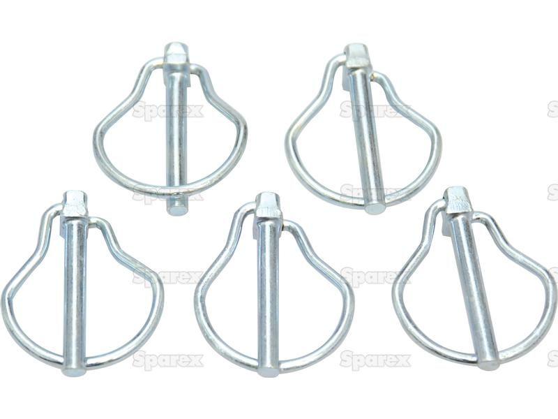 Pear Linch Pin, Pin Ø6mm x 44.5mm (5 pcs. Agripak)