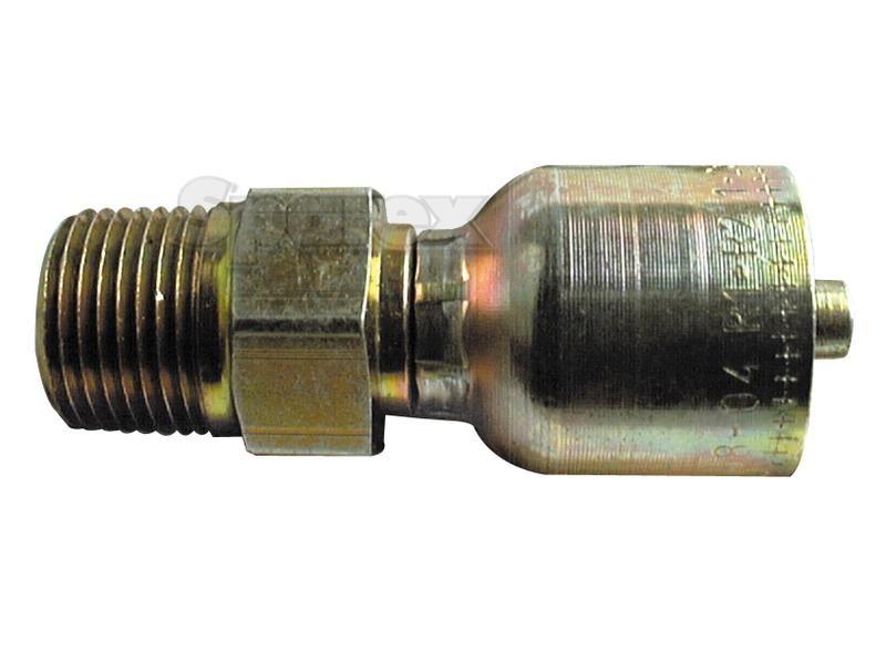 Parker NPTF Hose Insert 5/16'' x 3/8'' x 18 Male Straight Pipe PARKER HANNIFIN (10148-6-5)