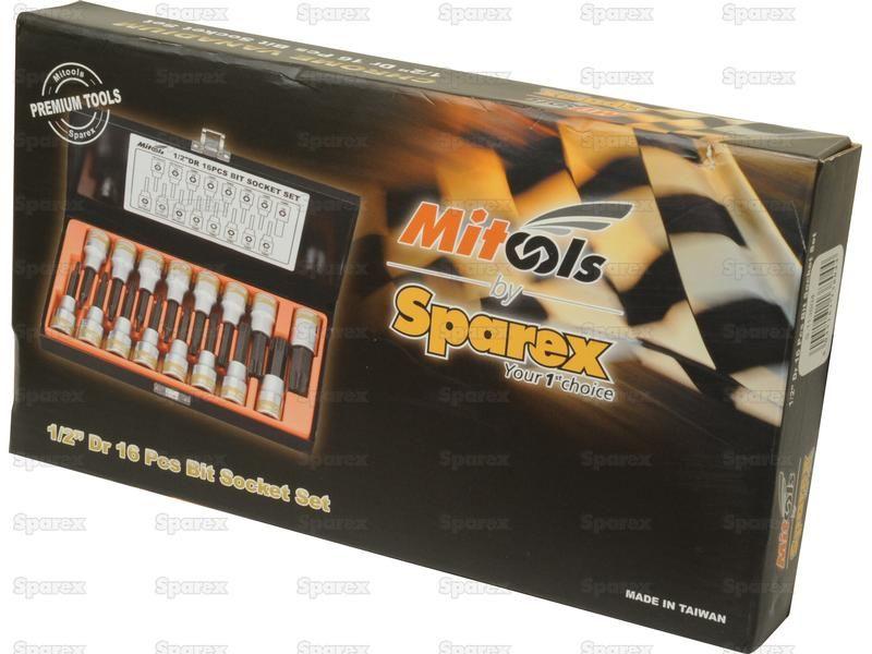 1/2'' Drive Bit Socket Set (16 pcs.)