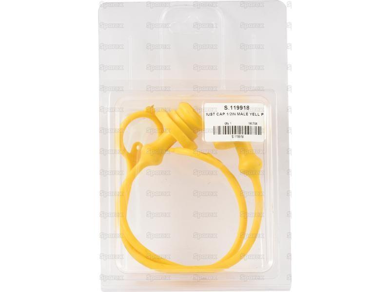 Dust Plug 1/2'' Yellow Fits Female Coupling TM12LG (2 pcs. Agripak) Faster S.p.A (TM12L/G)