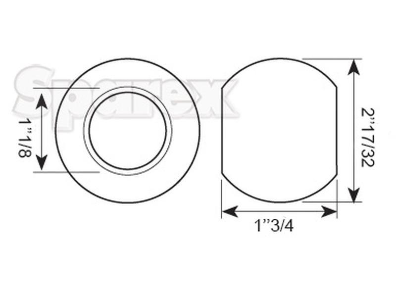 Lower Link Ball (Cat. 3/3) for White Oliver VARIOUS