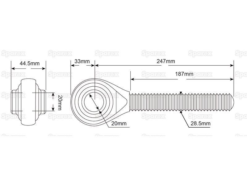 Top Link - Ball End (Cat.2)