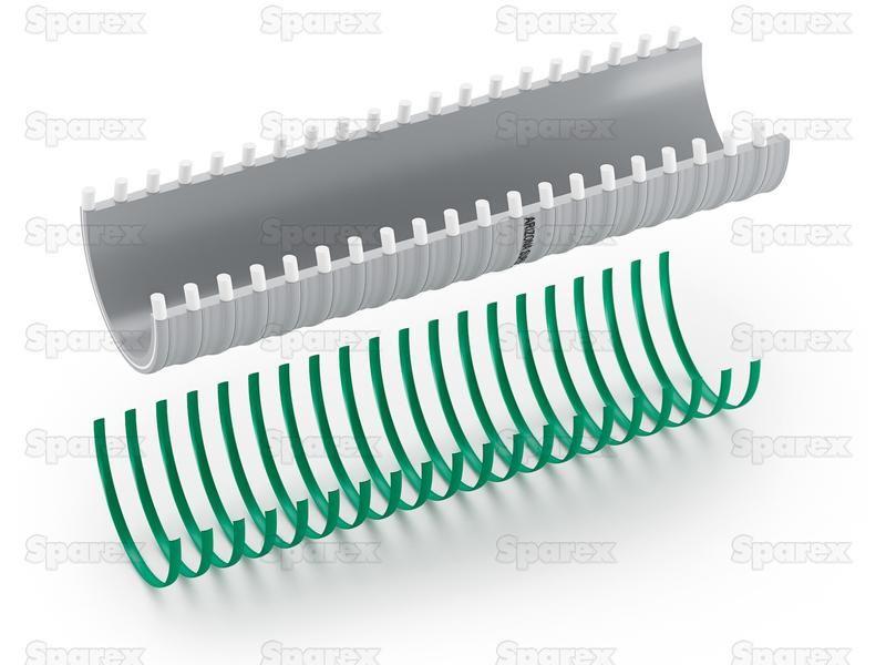 PVC Slurry Hose - Round Helix (Arizona SuperElastic), Hose ID: 90mm (31/2'')