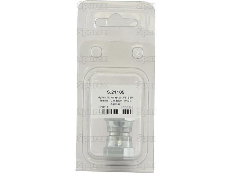 Hydraulic Adaptor 3/8''BSP female - 3/8''BSP female Agripak