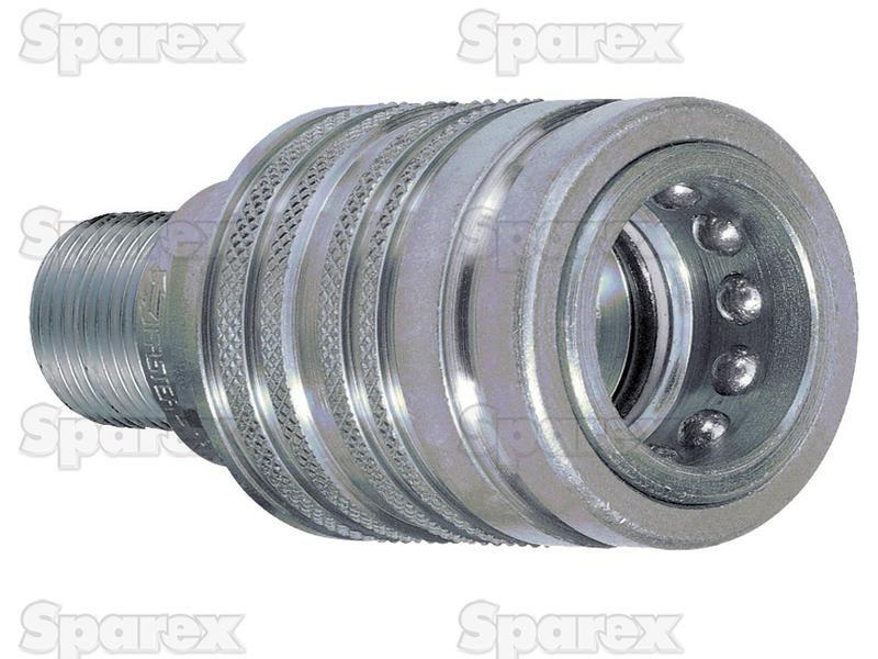 Faster Quick Release Hydraulic Coupling Female 1/2'' Body x 3/8'' BSP Male Bulkhead Faster S.p.A (CPV084/38GAS F, CPV084/38GASF)