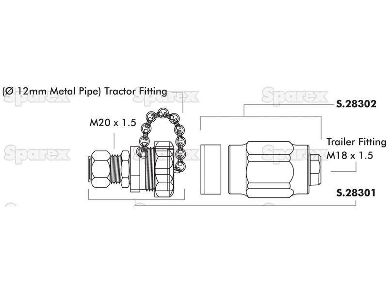 Coupling Screw Type - Brake F