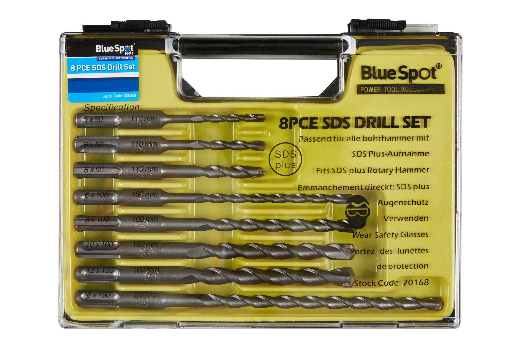 Blue Spot Tools 8 PCE SDS Drill Bit Set (5-12mm)