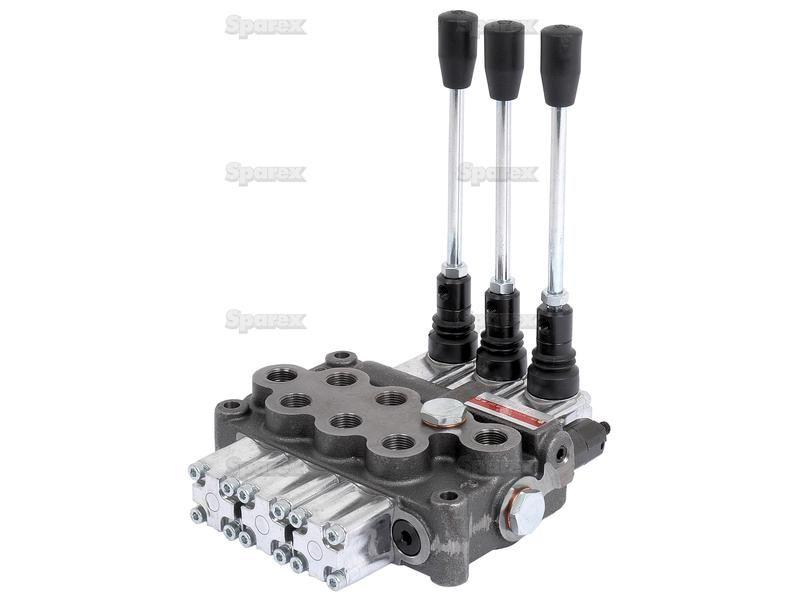 Hydraulic Monoblock Valve3/8''BSP Ports 3 Banks Single/Double/Double acting Spring centered