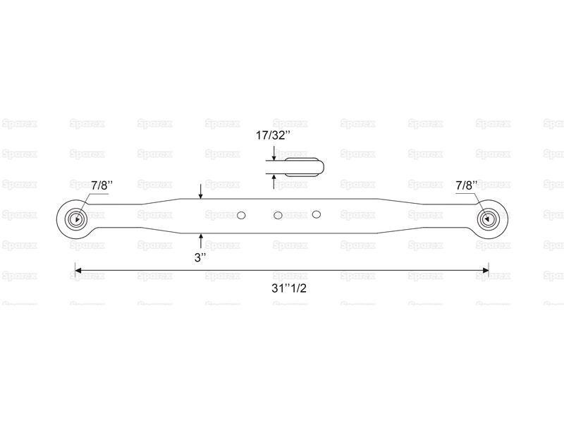 Lower Link Lift Arm - Complete (Cat. 1/1) for Ford New Holland