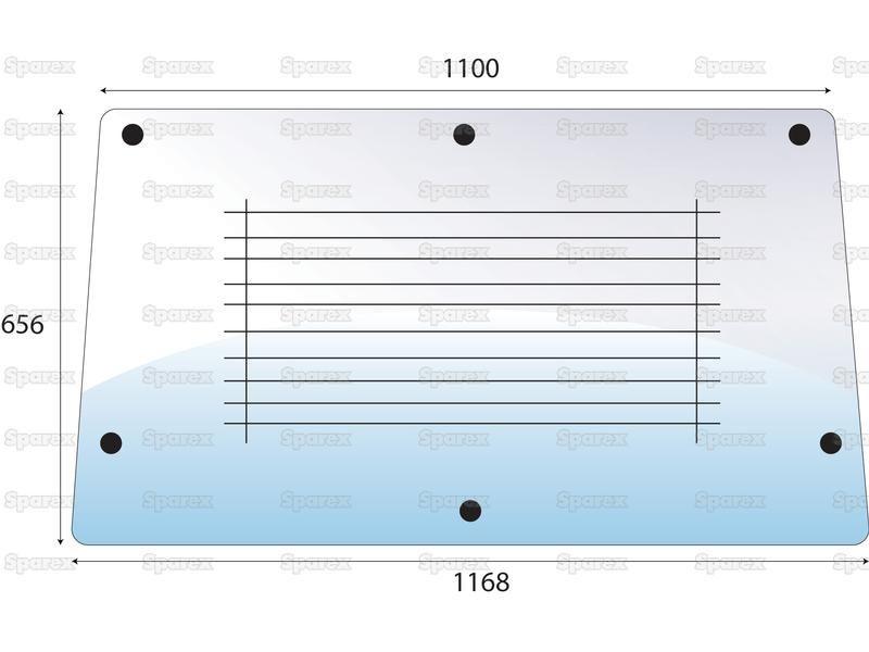 Rear Window for Zetor (84368071)