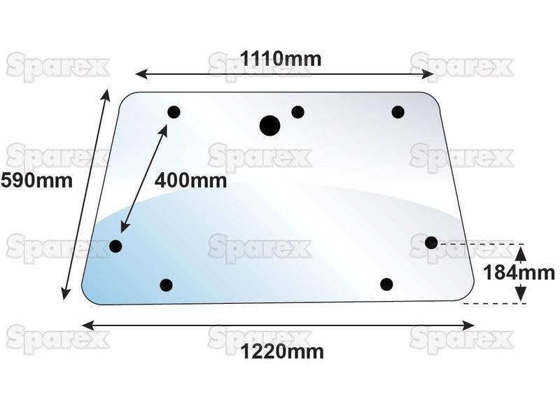Rear Window for Massey Ferguson 399 (300 Series)