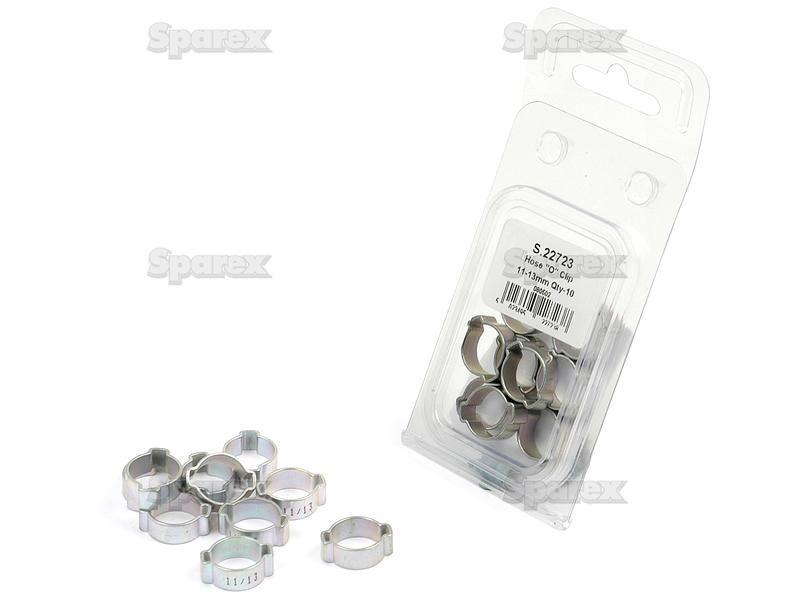 Hose "O" Clip, Ø11-13mm, 10 pcs. Agripak.