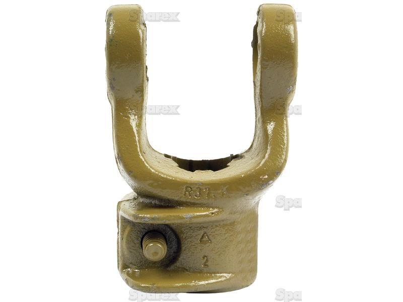 PTO Yoke - Quick Release (U/J Size: 27 x 74.5mm) Size: 1 3/8"-6 Spline Bondioli & Pavesi, Howard, La Magdalena, Massey Ferguson, Same, Walterscheid