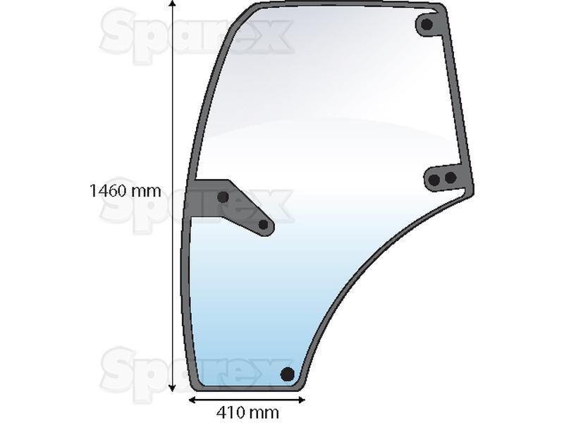 Door Glass LH for Deutz-Fahr, Same