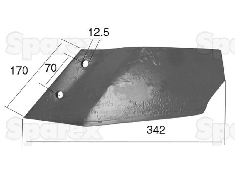 Cranked Wing 342x10mm LH for Lemken