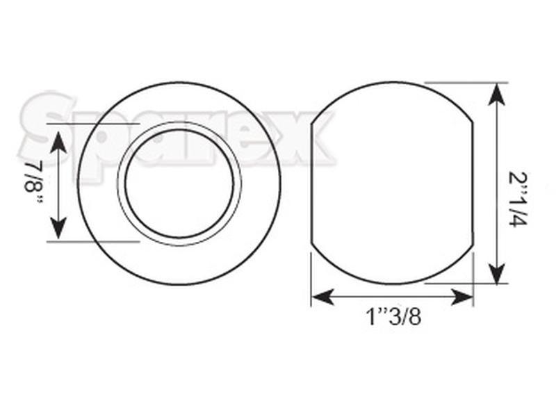 Lower Link Ball (Cat. 1/1) for Massey Ferguson 675 (600 Series)