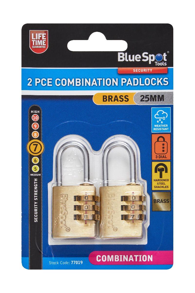 Blue Spot Tools 2 PCE Heavy Duty Combination Locks