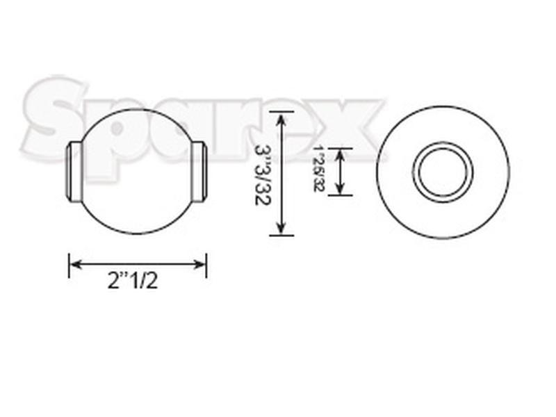 Heavy Duty Top Link Ball (Cat. 4/4)