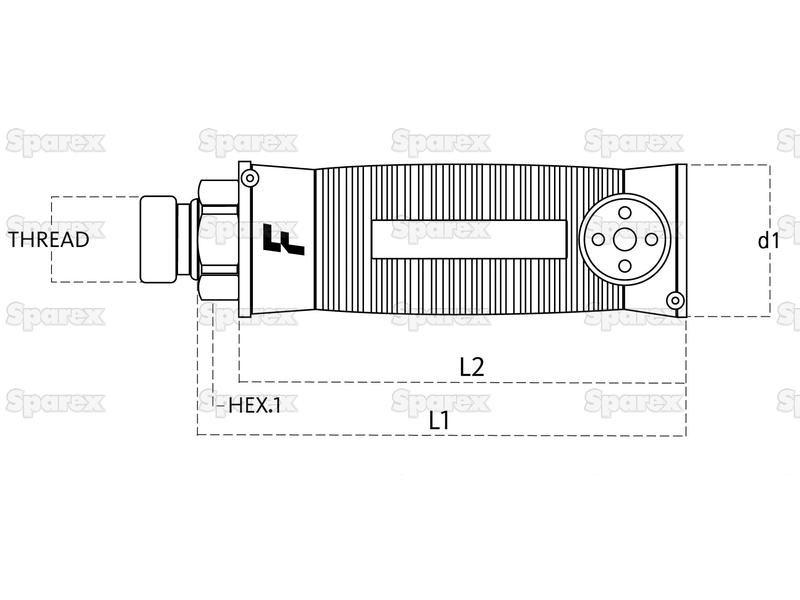 Fastgrip Handle Kit - LM12GAS Supplied with Blue + & - Symbols (Agripak)