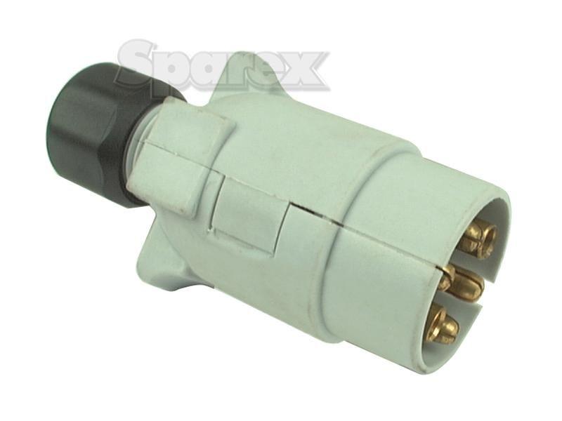 7 Pin Auxiliary Caravan Plug 12v (Plastic)