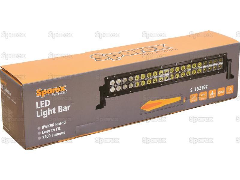 LED Flat Work Light Bar, 610mm, 7200 Lumens, 10-30V