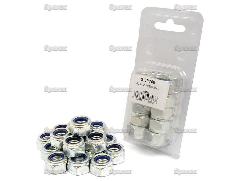 Metric Self Locking Nut, Size: M12 x 1.75mm (Din 985) Metric Coarse