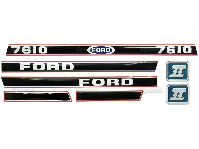 Decal Set - Ford / New Holland 7610 Force II for Ford New Holland 7710 (10 Series)
