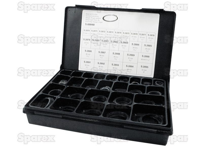 External Circlip - Assortment, 330 pcs. Compak. (Din 471) Massey Ferguson (68048)