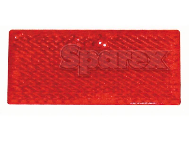 Rectangular Reflector (Self Adhesive) Red