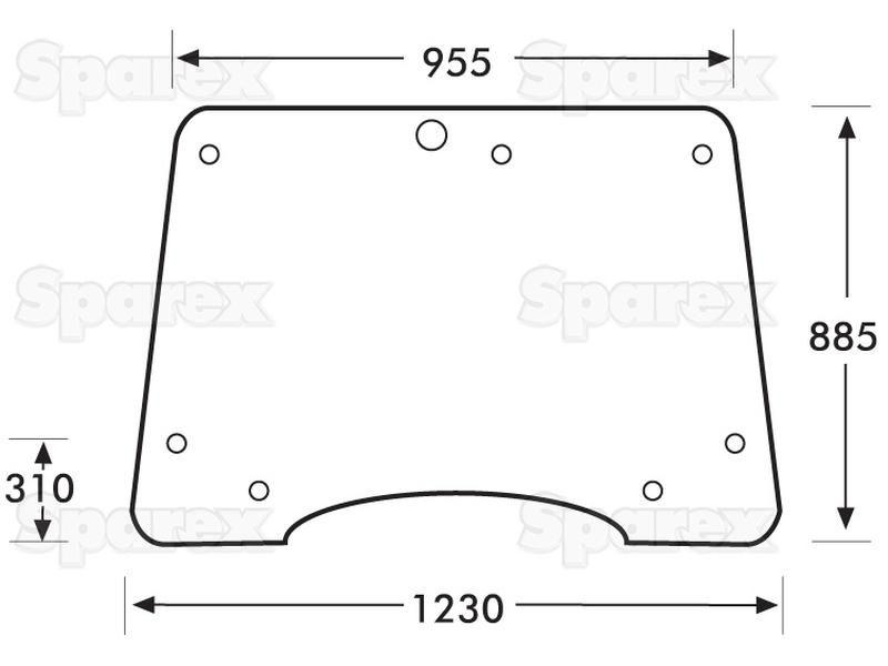 Windscreen for Case IH