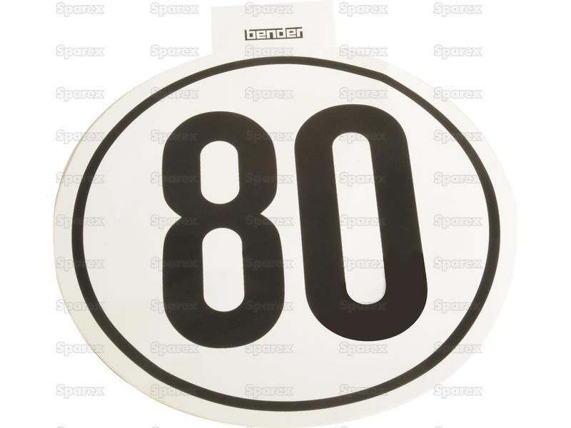 Speed Limit Sign 80KM/H