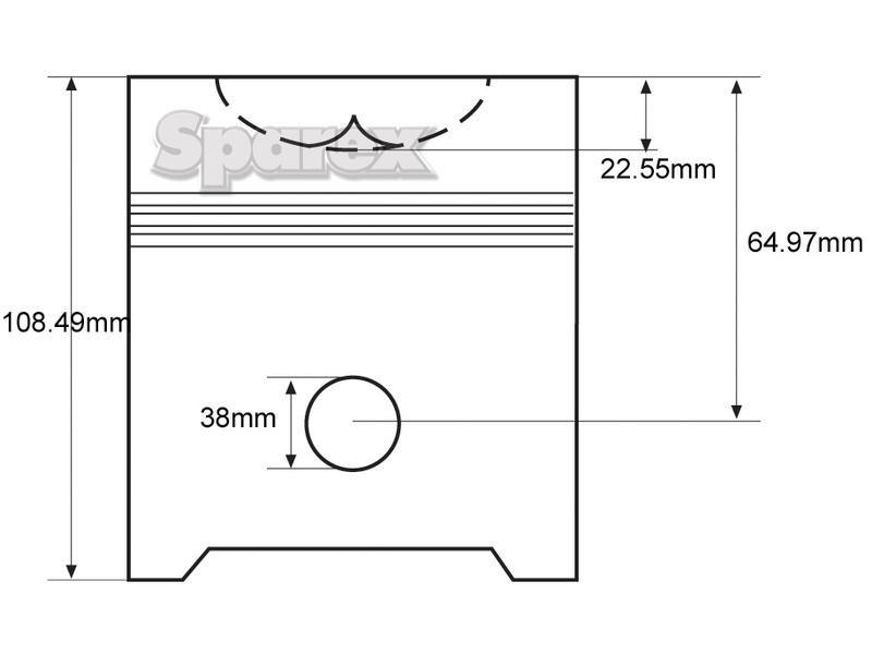 Piston & Ring Set for Ford New Holland 5010S