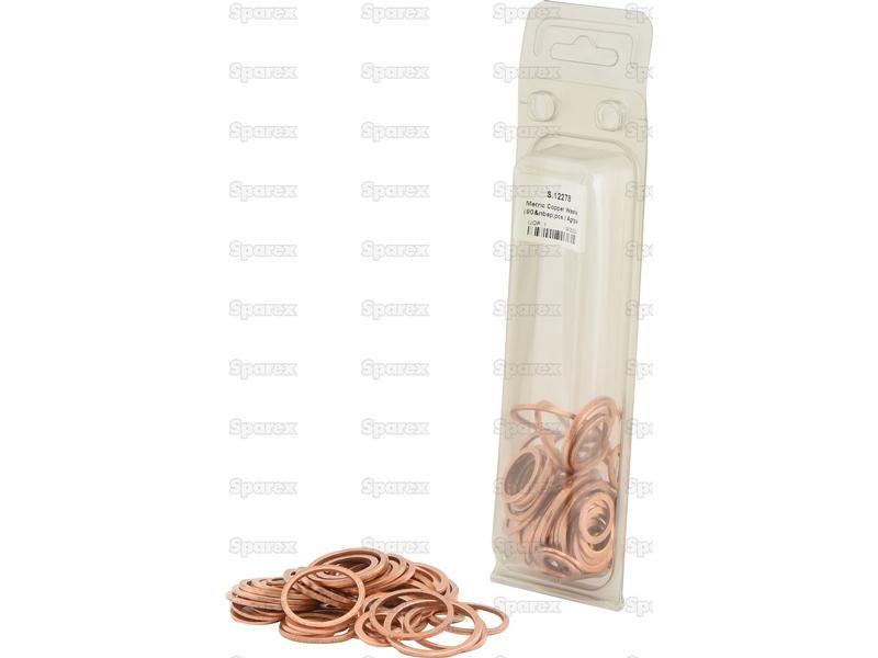 Metric Copper Washer, (90 pcs.) Agripak