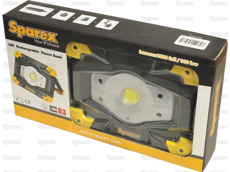 LED Rechargeable Flood Light with Power Bank, 20W.