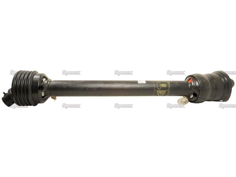 PTO Shaft - WWCV Wide Angle - one Side, (Lz) Length 1010mm, 1 3/8'' x 6 Spline 80° W.A. to 1 3/8'' x 6 Spline Q.R.