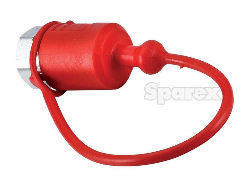 Dust Cap 3/4'' Red Fits Male Coupling TFH 34 Faster S.p.A (TFH 34, TFH34)