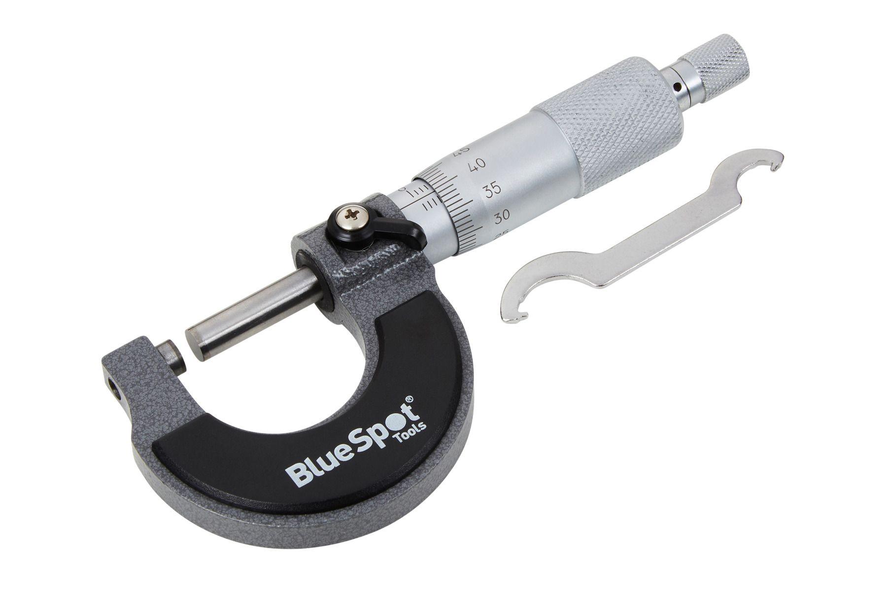 BLUE SPOT 0-25mm X 0.01mm OUTSIDE MICROMETER