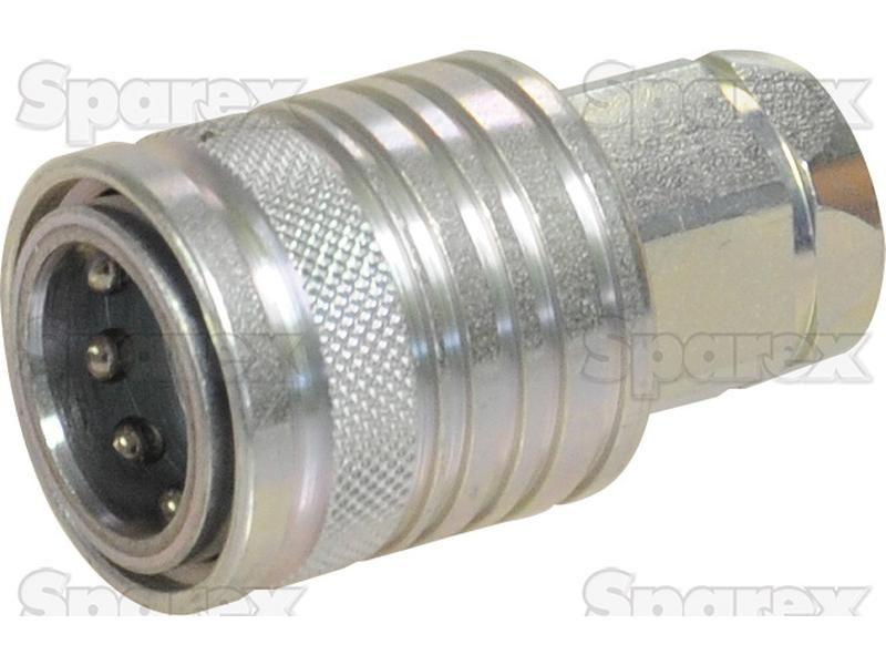Stauff Quick Release Hydraulic Coupling Female 1/2'' Body x M18 x 1.50 Metric Female Thread
