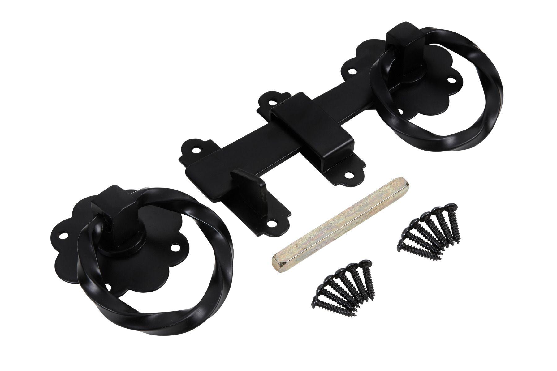 Blue Spot Tools Black Powder Coated Twisted Ring Latch 152mm