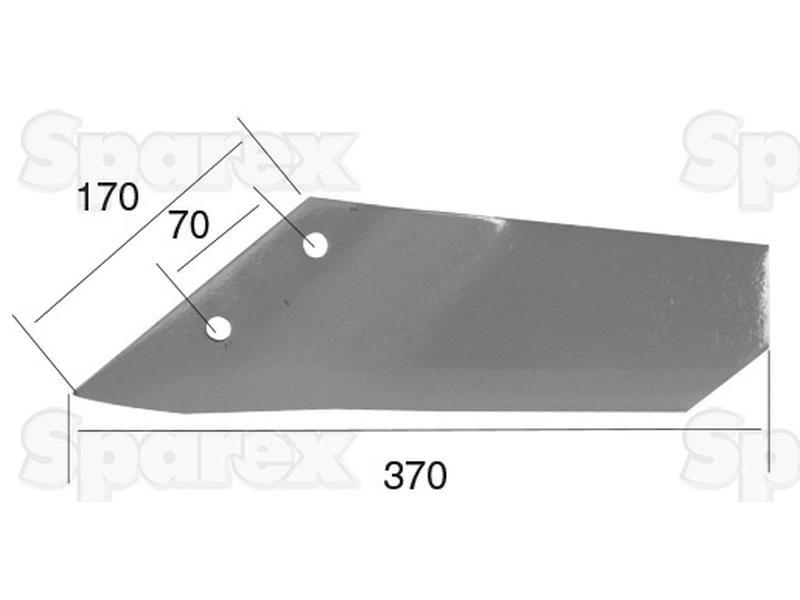 Cranked Wing 370x11mm LH for Lemken